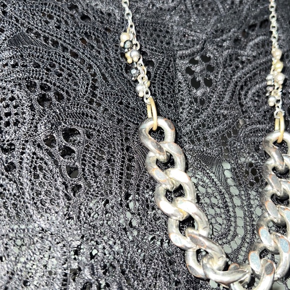 Banana Republic silver chains and beads necklace - Picture 7 of 8
